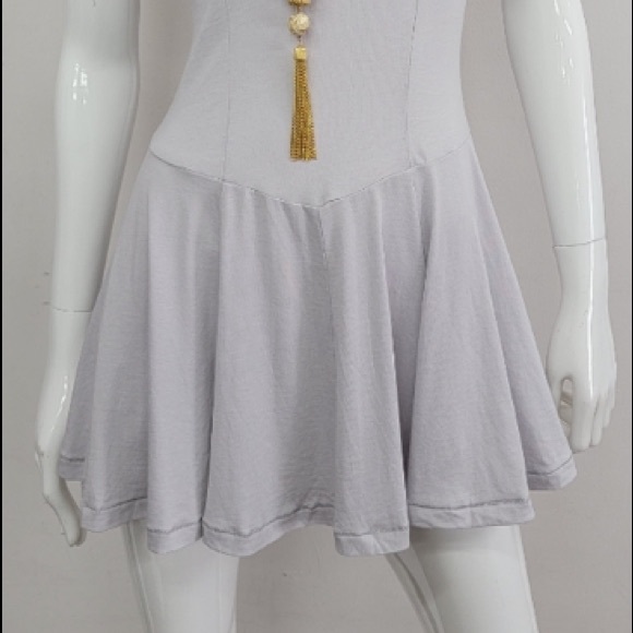 NEW! FREE PEOPLE Gray Sundress S M - Picture 3 of 3